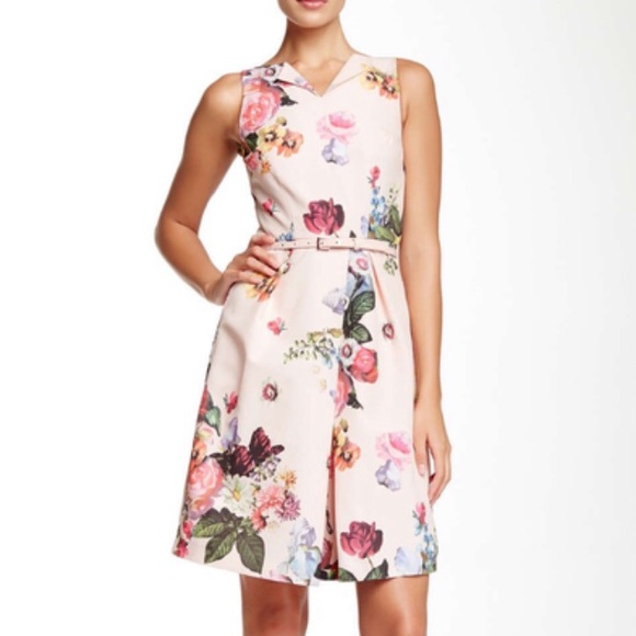 Ted Baker oil painted floral occasion dress - Picture 1 of 2
